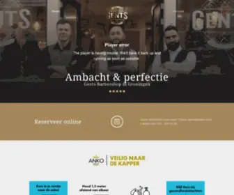 Gents-Barbershop.nl(Barbershop Gents) Screenshot