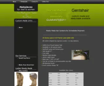 Gentshair.com(Hair Replacement Systems) Screenshot