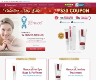 Genucel.com(Genucel® by Chamonix Skin Care) Screenshot