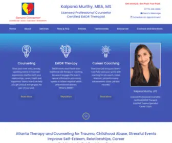 Genuine-Connection.com(Counseling and EMDR Therapy Atlanta) Screenshot