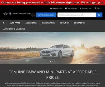 Genuinebmwminiparts.com(Factory BMW & MINI Parts For Sale) Screenshot