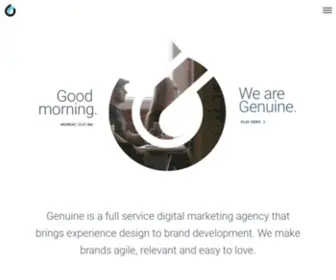 Genuineinteractive.com(Genuine is a full service digital marketing agency) Screenshot