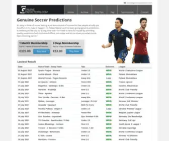 Genuinepredictions.com(Genuine Soccer Predictions) Screenshot