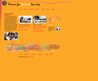 Genuinesecurity.org(Women for Genuine Security) Screenshot