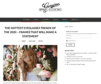 Genuinestyle.net(Genuine style) Screenshot