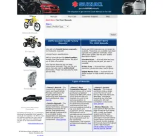 Genuinesuzukimanuals.com(Genuine Suzuki Manuals) Screenshot