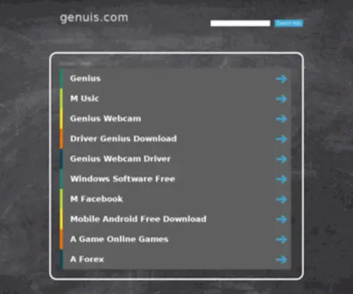 Genuis.com(Dit domein kan te koop zijn) Screenshot