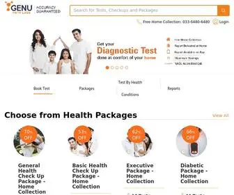 Genupathlabs.com(Diagnostic & Pathology Tests) Screenshot