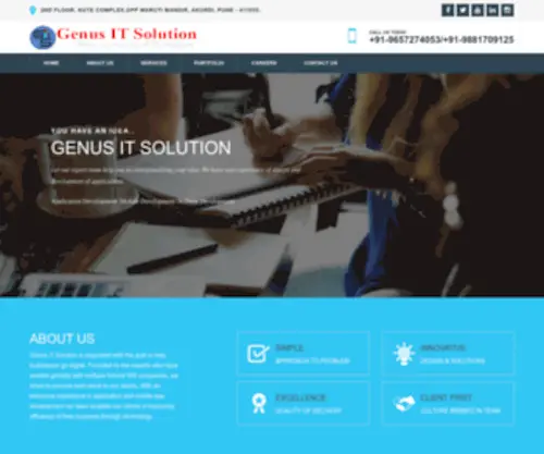Genusitsolution.com(Gunadhya Software Solutions) Screenshot