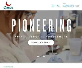 Genusplc.com(Genus plc) Screenshot