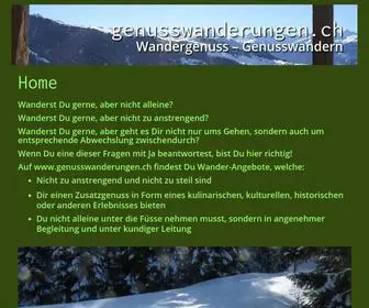 Genusswanderungen.ch(Wandergenuss) Screenshot