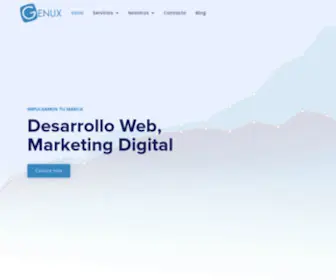 Genux.com.uy(Genux Uruguay. Desarrollo Web & Soluciones de eCommerce) Screenshot