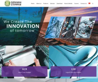 Genvan.com(Silicone Rubber Products) Screenshot