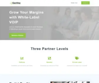 Genvox.com(GenVox UCaaS Solutions for MSPs) Screenshot