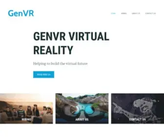 Genvr.com(VIRTUAL REALITY SERVICES) Screenshot