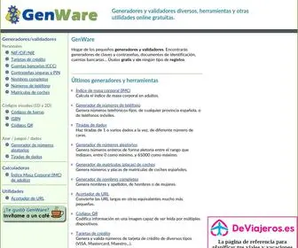 Genware.es(Generadores) Screenshot