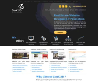 Genx3D.net(Real Estate Website Development) Screenshot