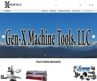 Genxmachinetoolsllc.com(Gen-X Machine Tools LLC) Screenshot