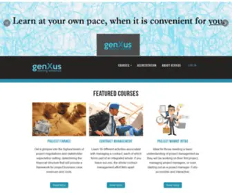 Genxus.com(Genxus eLearning Portal) Screenshot