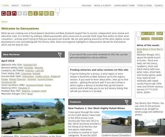 Genxywines.com(Australian wine regions) Screenshot