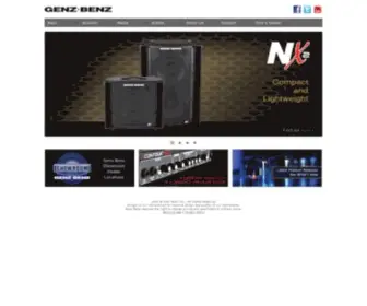 Genzbenz.com(Genz Benz Amplifiers) Screenshot