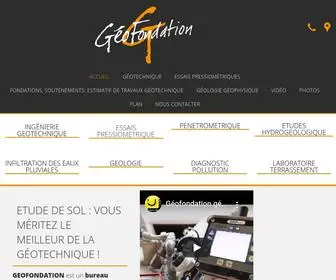 Geo-Fondation.fr(Géofondation : Bureau d'études géotechniques à Bordeaux(33)) Screenshot