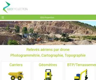 Geo-Projection.fr(Relevés aériens par drone Photogrammétrie) Screenshot