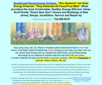 Geo-SYstems.com(NJ Solar Powered Geothermal Geoexchange Heat Pump Home Heating) Screenshot