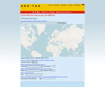 Geo-Tag.de(Geo Tag Generator) Screenshot