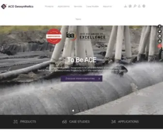 Geoace.com(Geosynthetics manufacturer and solution provider ACE Geosynthetics) Screenshot
