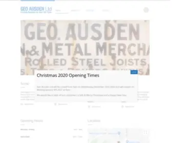 Geoausden.com(Geo Ausden Ltd Metal Merchants and Steel StockistsGeo Ausden Ltd Metal Merchants and Steel Stockists) Screenshot