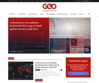 Geoawesomeness.com(Blog & Geospatial Community Platform) Screenshot