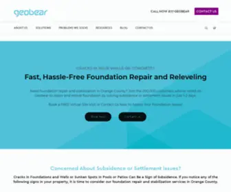 Geobear.us(Orange County Foundation Repair & Stabilization) Screenshot