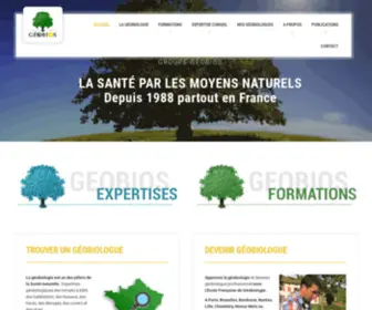 Geobios.com(Groupe GÉOBIOS) Screenshot