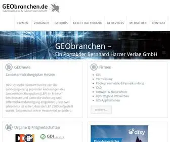 Geobranchen.de(Das Portal rund um GIS) Screenshot