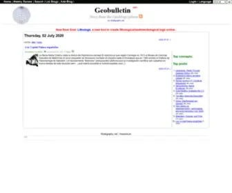 Geobulletin.org(News from the Geoblogosphere) Screenshot