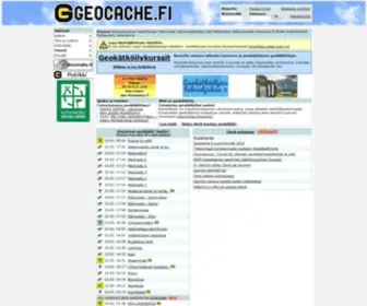Geocache.fi(Suomalainen geokätkösivusto) Screenshot