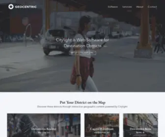 Geocentric.com(Web Software and Interactive Services for Districts) Screenshot