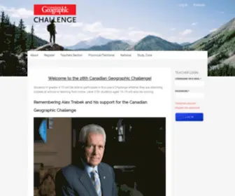 Geochallenge.ca(The Canadian Geographic Challenge) Screenshot