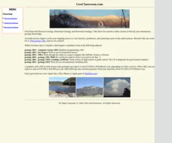 Geoclassroom.com(Introductory Geology Online Classes) Screenshot