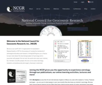 Geocosmic.org(National Council for Geocosmic Research) Screenshot