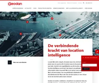Geodan.nl(Al meer dan 30 jaar geleden ontwikkelden Geodan de blauwdruk van onze aanpak) Screenshot