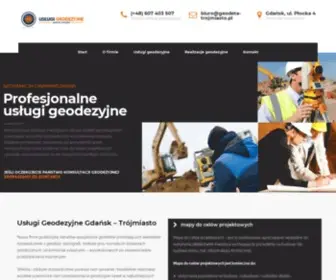 Geodeta-TrojMiasto.pl(Geodezja gdansk trójmiasto) Screenshot