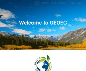 Geoec.org(Environmental and Outdoor Education Council) Screenshot