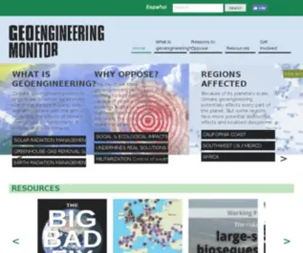 Geoengineeringmonitor.org(Hands Off Mother Earth) Screenshot