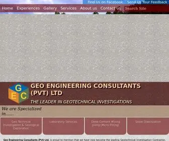 Geoeng.lk(Geo Engineering Consultants (Pvt) Ltd) Screenshot