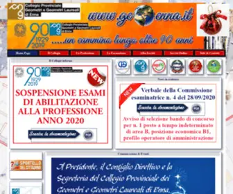 Geoenna.it(Collegio Provinciale Geometri e Geometri Laureati di Enna) Screenshot