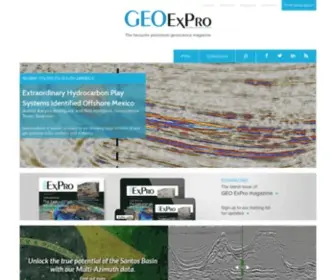 Geoexpro.com(GEO ExPro) Screenshot