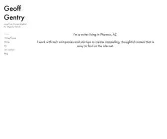 Geoffgentry.me(Geoff Gentry) Screenshot