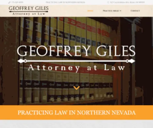 Geoffreygiles.com(Geoffrey Giles Attorney at Law) Screenshot